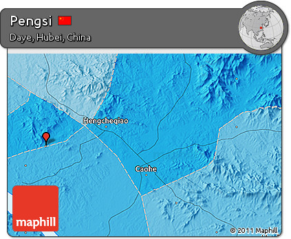 Political 3D Map of Pengsi