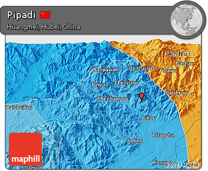Political 3D Map of Pipadi