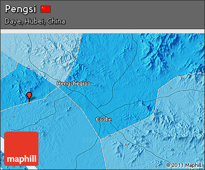 Political 3D Map of Pengsi