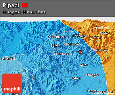 Political 3D Map of Pipadi