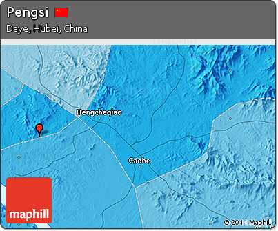 Political 3D Map of Pengsi