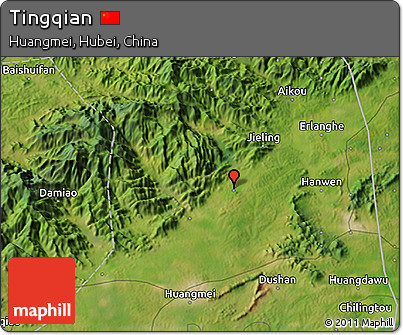 Satellite 3D Map of Tingqian