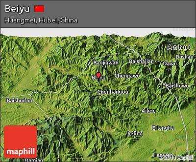 Satellite 3D Map of Beiyu