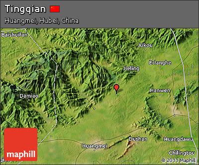 Satellite 3D Map of Tingqian