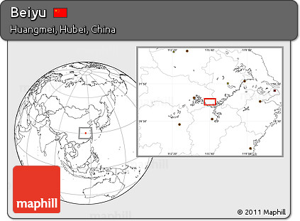 Blank Location Map of Beiyu