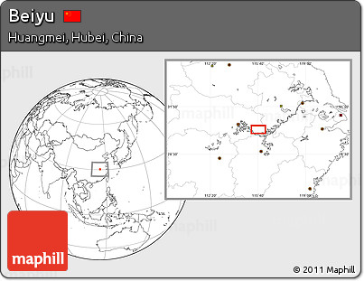 Blank Location Map of Beiyu