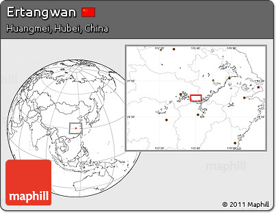 Blank Location Map of Ertangwan