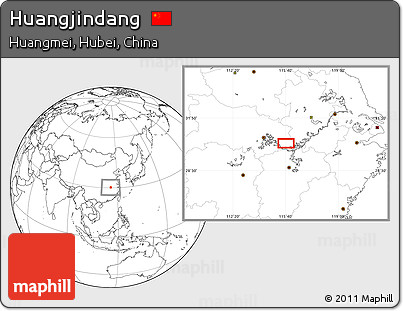 Blank Location Map of Huangjindang