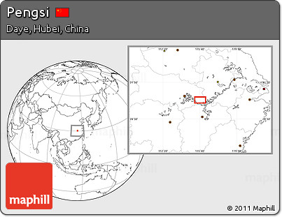 Blank Location Map of Pengsi