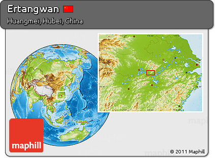 Physical Location Map of Ertangwan