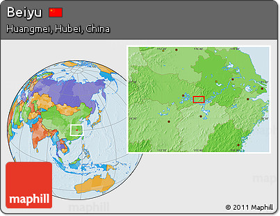 Political Location Map of Beiyu