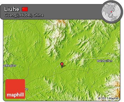 Physical Map of Liuhe