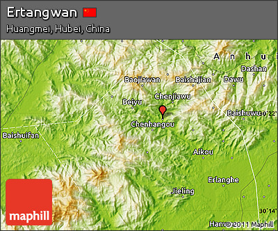 Physical Map of Ertangwan