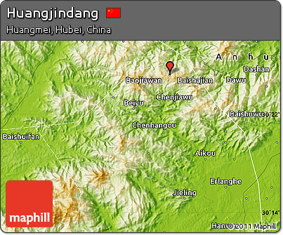 Physical Map of Huangjindang