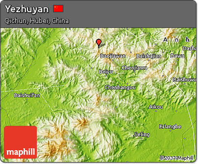 Physical Map of Yezhuyan