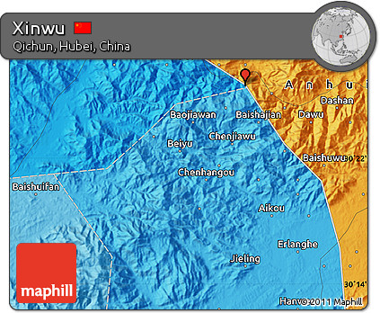 Political Map of Xinwu