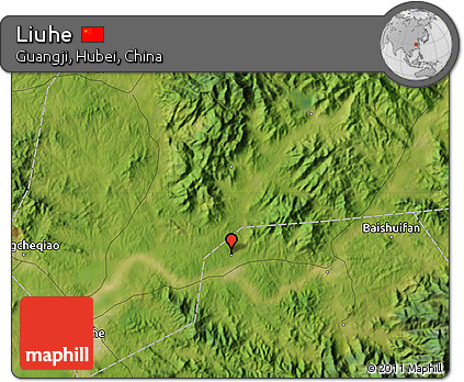 Satellite Map of Liuhe