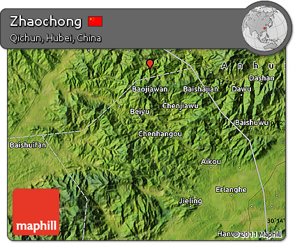 Satellite Map of Zhaochong