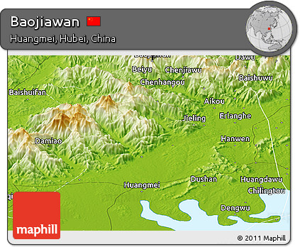 Physical Panoramic Map of Baojiawan