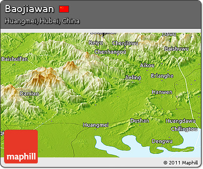 Physical Panoramic Map of Baojiawan