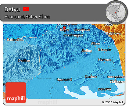 Political Panoramic Map of Beiyu