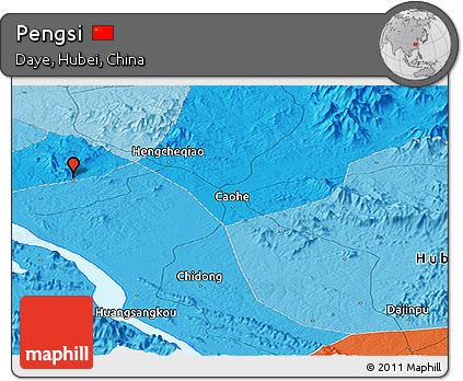 Political Panoramic Map of Pengsi
