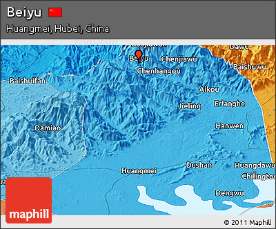 Political Panoramic Map of Beiyu