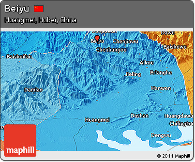 Political Panoramic Map of Beiyu