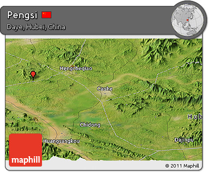 Satellite Panoramic Map of Pengsi