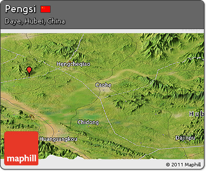 Satellite Panoramic Map of Pengsi