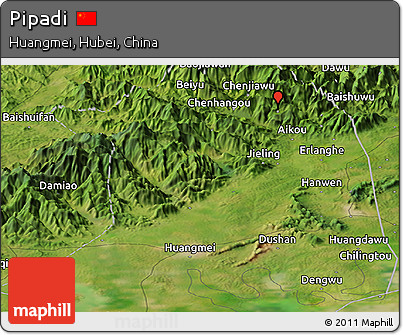 Satellite Panoramic Map of Pipadi