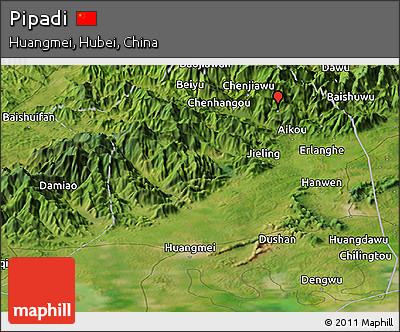 Satellite Panoramic Map of Pipadi