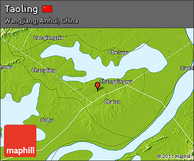 Physical 3D Map of Taoling
