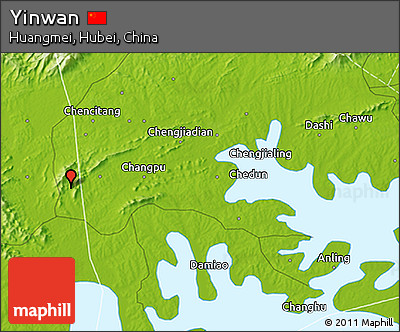 Physical 3D Map of Yinwan