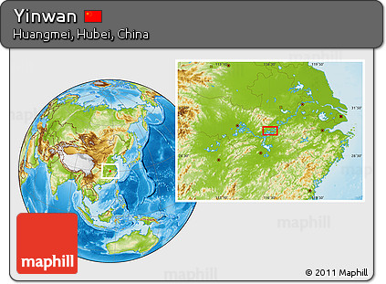 Physical Location Map of Yinwan