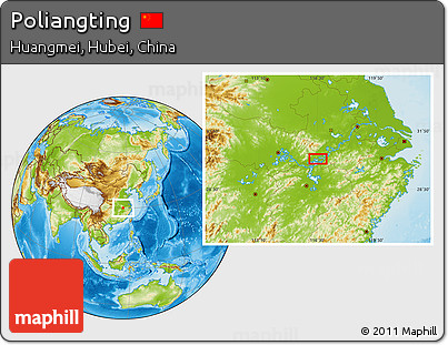 Physical Location Map of Poliangting