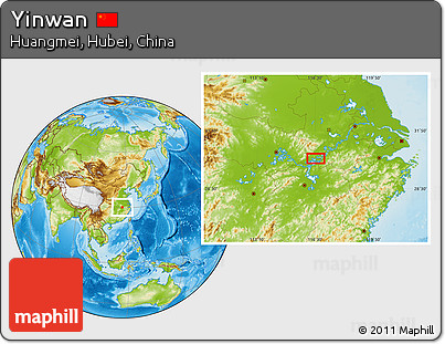 Physical Location Map of Yinwan