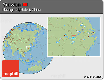 Savanna Style Location Map of Yinwan