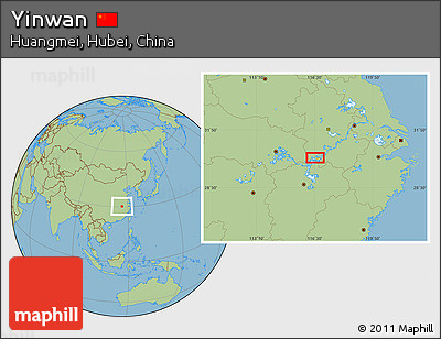 Savanna Style Location Map of Yinwan