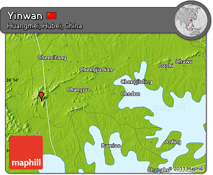 Physical Map of Yinwan