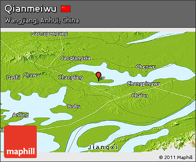Physical Panoramic Map of Qianmeiwu