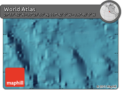 Satellite Map of the Area around 30° 13' 46" N, 117° 13' 29" W