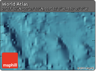 Satellite Map of the Area around 30° 13' 46" N, 117° 13' 29" W