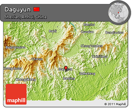 Physical 3D Map of Daguyun