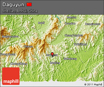 Physical 3D Map of Daguyun
