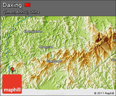 Physical 3D Map of Daxing