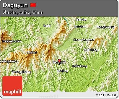 Physical 3D Map of Daguyun
