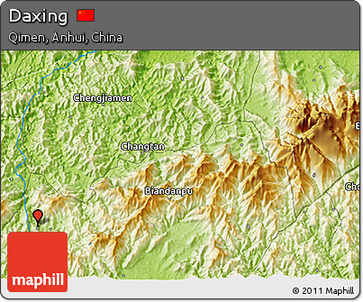 Physical 3D Map of Daxing