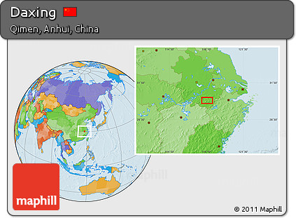 Political Location Map of Daxing