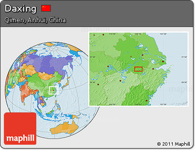 Political Location Map of Daxing
